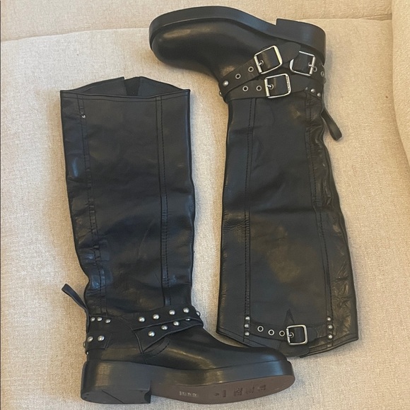 Free People Janey Tall Engineer Boots - Picture 2 of 5